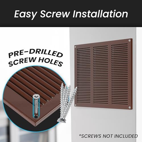 Repa Market 16x8 Inch Scratch Resistant Brown Air Vent Cover - Image 5