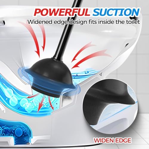 FORASTO 3Pack Toilet Plunger - Image 3