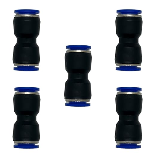 zjxed 1/2" OD x 1/2" OD Pneumatic quick Connector Push to Connect fittings by ROZESAZZ