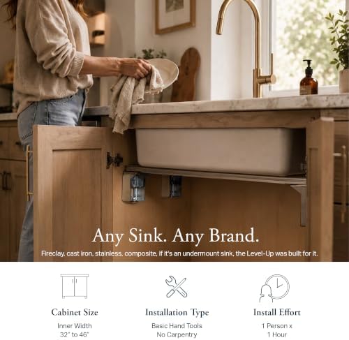 SinkSense Level-Up Undermount Sink Support Bracket, Adjustable Height - Image 3