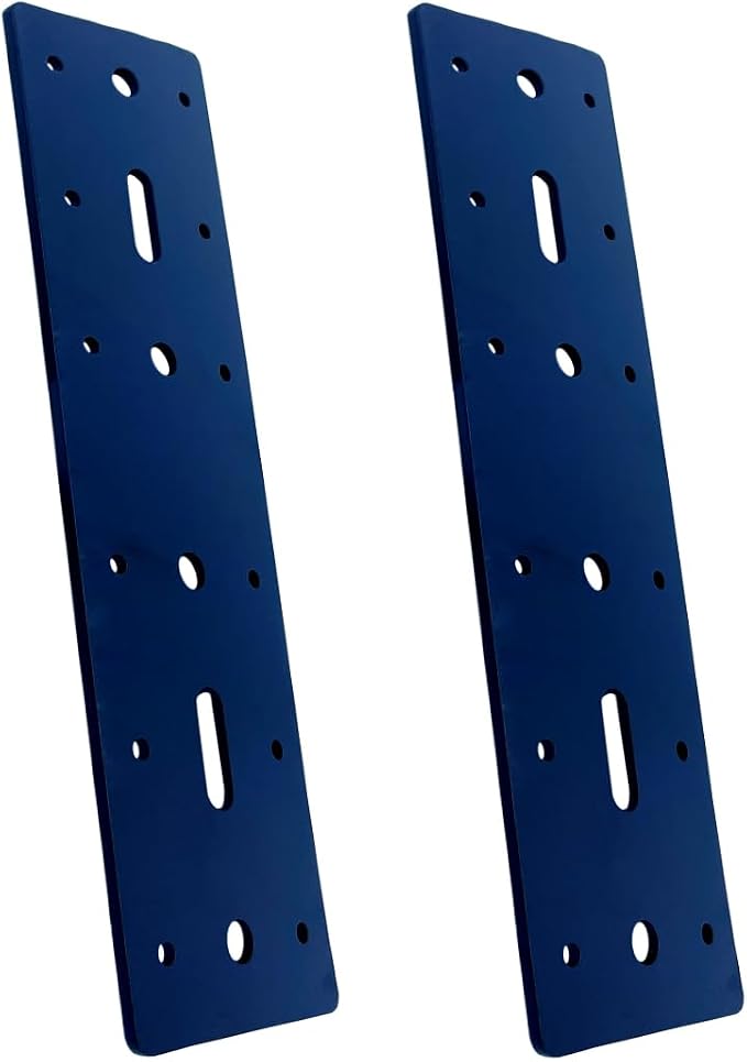 2PCS 11" X 3" Straight Steel Flat Plate, Heavy Duty Mending Plate Joining - Image 2