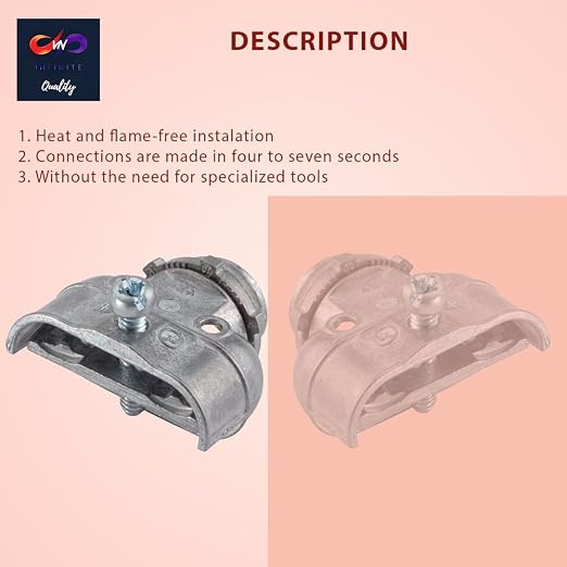 3/8 Inch Flexible Metal Conduit Duplex Connector FMC 3/8 in. 90 Degree Flex - Image 7