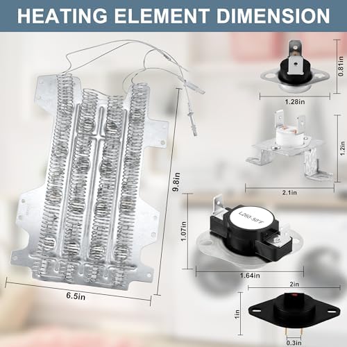 TOMOON DC47-00032A Dryer Heating Element Kit fit - Image 6