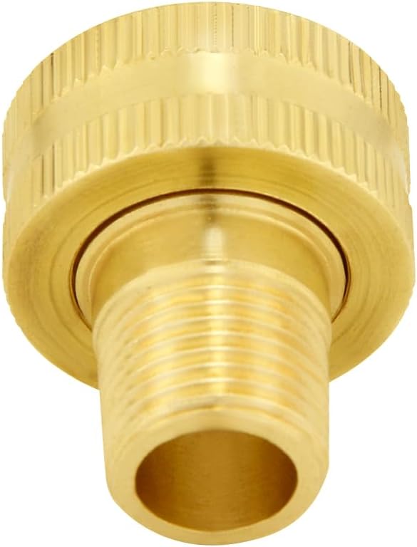 Joywayus 2PCS Brass Swivel Pipe Fitting 3/4" GHT Female x 3/8" NPT Male | - Image 4