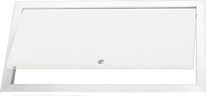 Steel Access Panel Door, Lockable Reinforced Metal Construction by Unknown