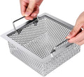 Floor Drain Strainer 304 Stainless Steel, Double Handle Basket, 8.5" x 8.5" x by LOVEERCT