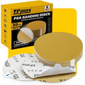 6-Inch 320-Grit Gold PSA Sanding Discs, 50 Pack – Pro-Grade Self-Adhesive by TPmax