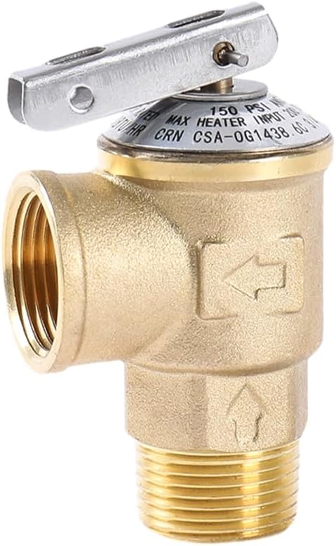 150PSI Temperature and Pressure Relief Valve 3/4" NPT Threaded, Push to Connect by Witproton