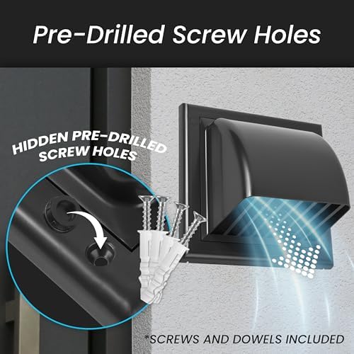 Repa Market 4 Inch Dryer Vent Cover Outside - Image 4