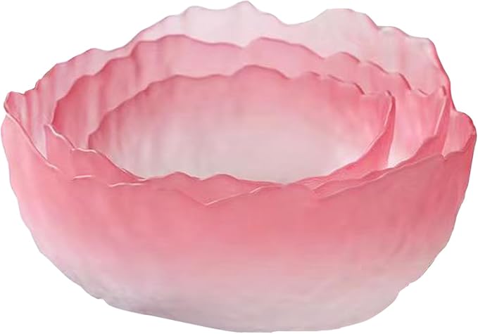 Glass Bowl for Salad Candy Fruit Serving Decorative Bowl Dish, Snack Dessert by SYXLTSH