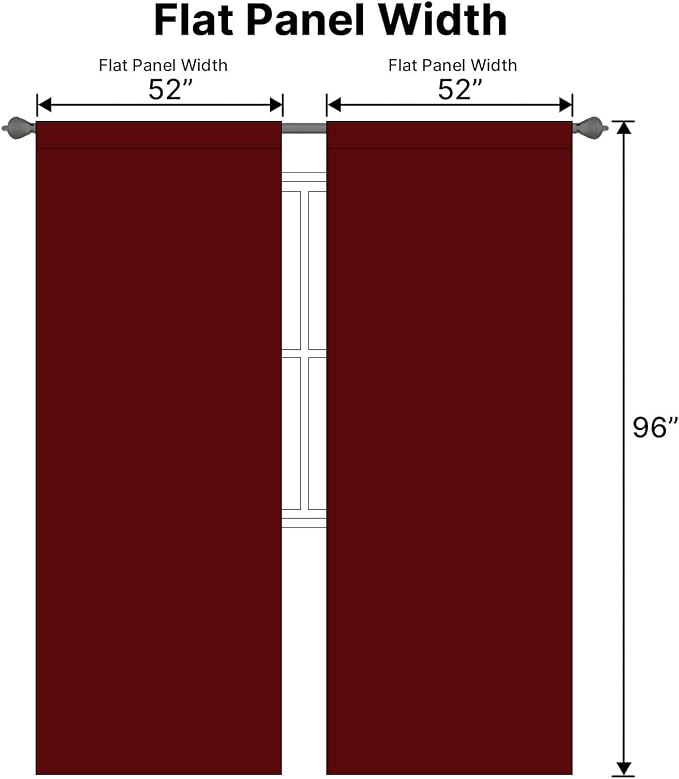 H.VERSAILTEX Christmas Blackout Curtains Thermal Insulated Window Treatment - Image 7