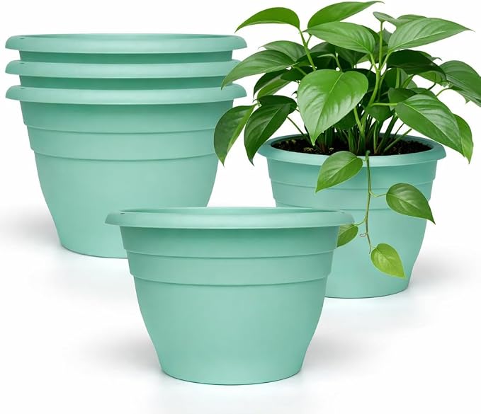 RooTrimmer 5 Pack 10 Inch Plant Pots by RooTrimmer