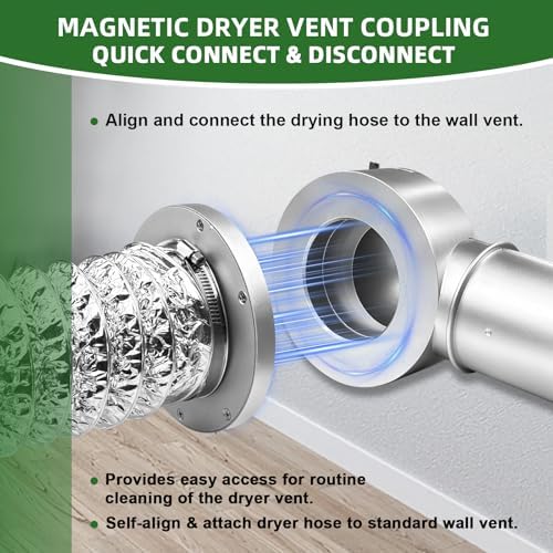 Magnetic Dryer Vent Connector Kit, Low Profile 90 Degree - Image 6