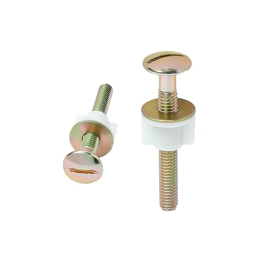 2Pcs Toilet Seat Screws, Steel Toilet Seat Hinge Bolts and Nuts, Heavy Duty - Image 6