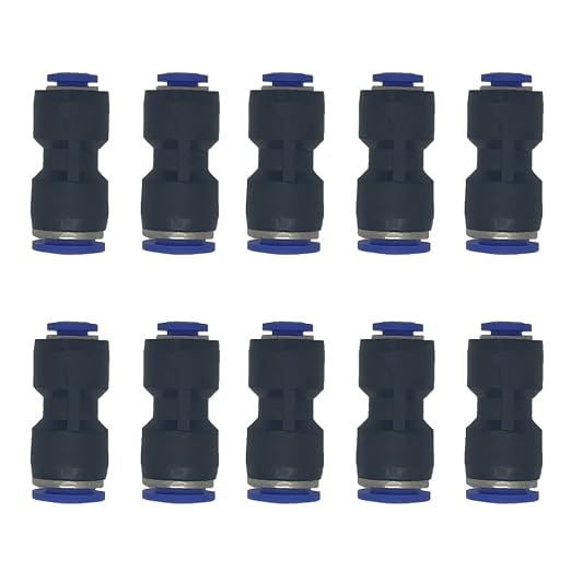 zjxed 3/8" OD x 3/16" OD Pneumatic quick Connector Push to Connect fittings by ROZESAZZ