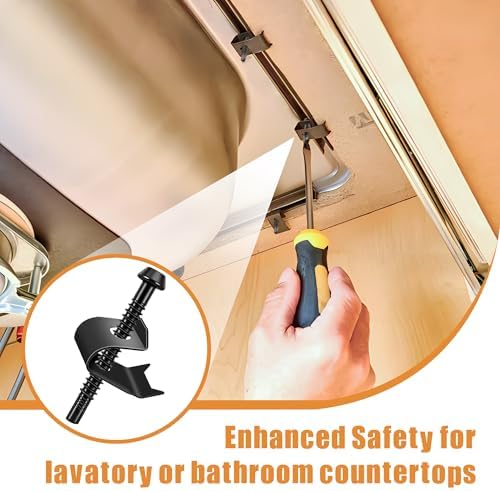 14 Pack Undermount Sink Clips, Countertops up to 1-1/2" Thick - Image 6