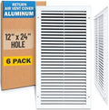 Fits 12x24 Hole | Aluminum Return Air Grille by Handua | Vent Cover Grill by Handua