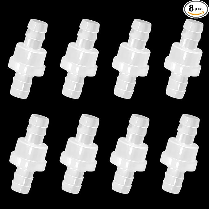 One Way Check Valve 5/16" Hose Barb Non Return Ozone Resistance Plastic Valve by ANPTGHT
