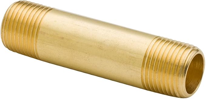 Brass Long Nipple, 1/4" NPT Male x 1/4" NPT Male Pipe Fitting - Image 3