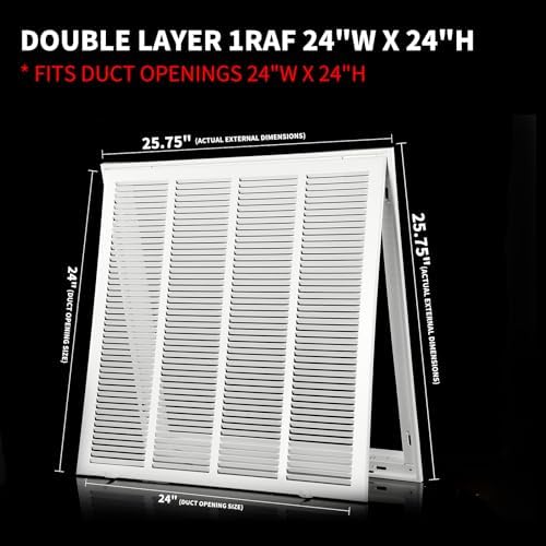 24×24 Return Air Grille Return Vent Cover - Image 5