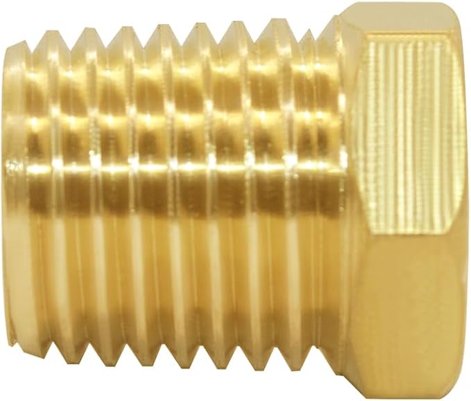 Joywayus 5Pcs Brass Reducing Hex Bushing 1/4" NPT Male to 1/8" NPT Female | - Image 4