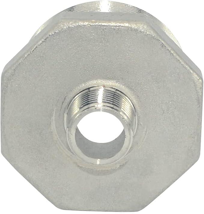 2" x 1/2" Male Threaded Reducing Nipple Fitting/Adapter, Stainless Steel SS304 - Image 5