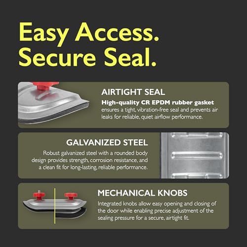 Round Galvanized Steel Duct Access Door - Image 4
