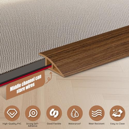 Floor Transition Strip Door Threshold 78" Floor Transition Reducer Trim on The - Image 2