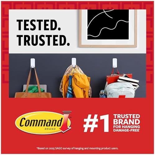 Command 15 lb Large 120 Pairs Picture Hanging Strips, Damage-Free Hangers - Image 2