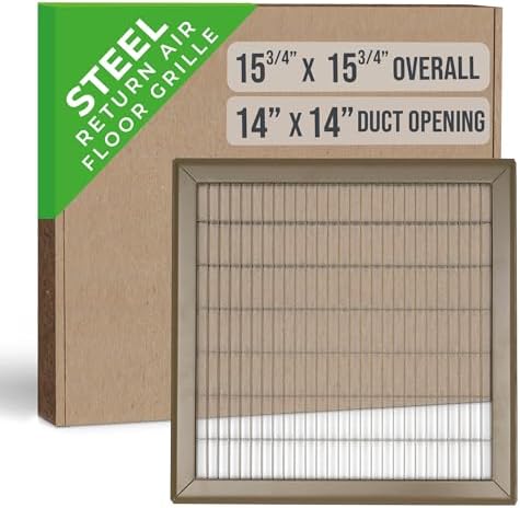Fits 14x14 Duct Opening | Return Air Floor Grille by Handua | Walkable Vent by Handua