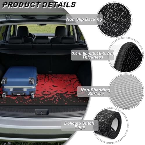 Blood Bat Waterproof Car Trunk Mat 29"x39" - Image 6