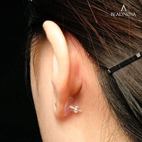 BEADNOVA Earring Backs for Studs Bullet Clutch - Image 6