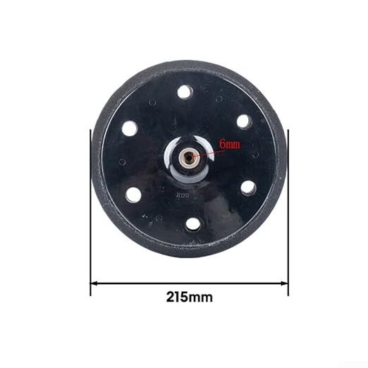 9 Inch 6 Hole Ho-ok And Loop Sander Replacement Backing Pad - Image 3