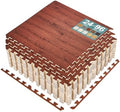 Sorbus Wood Grain Floor Tiles Foam Mat EVA Interlocking Mats Tile 3/8-Inch by Sorbus