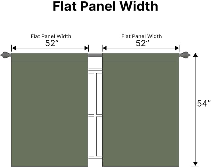 H.VERSAILTEX Blackout Curtains Thermal Insulated Window Treatment Panels Room - Image 7
