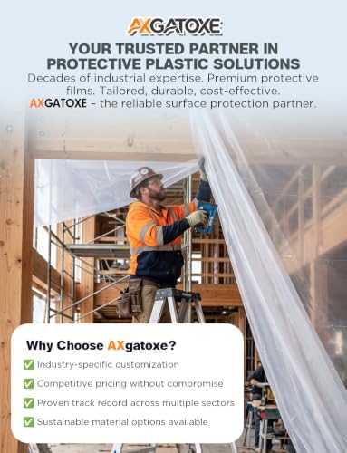 Axgatoxe 6 Mil 8x25 FT Heavy Duty Greenhouse Plastic Sheeting - Image 7