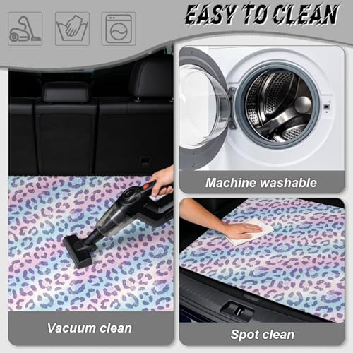 Pastel Leopard Universal Cargo Liner Gardening Trunk Mat Waterproof Cargo Liner - Image 5