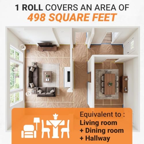 Floor Protection Natural Brown Rosin Paper 36" x 166 ft - Image 3