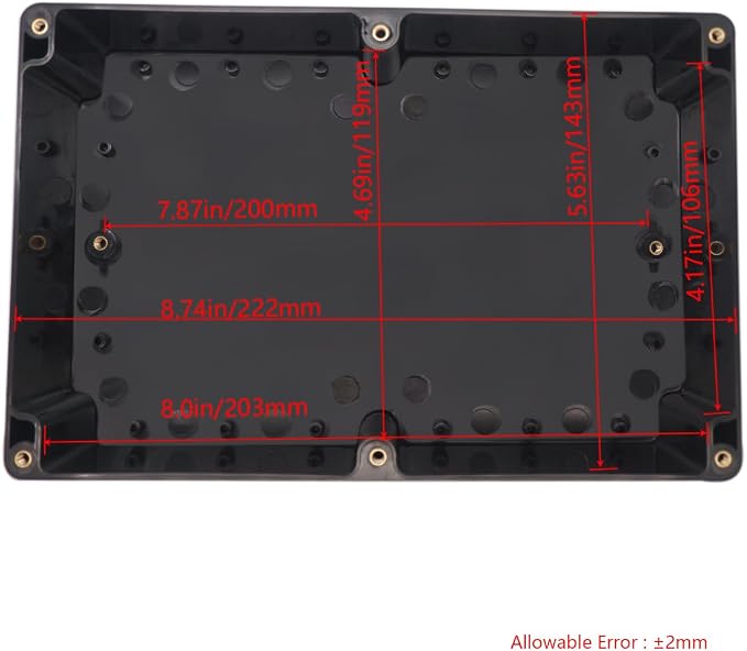 Project Box IP65 Waterproof Junction Box ABS Plastic Black Electrical Boxes DIY - Image 3