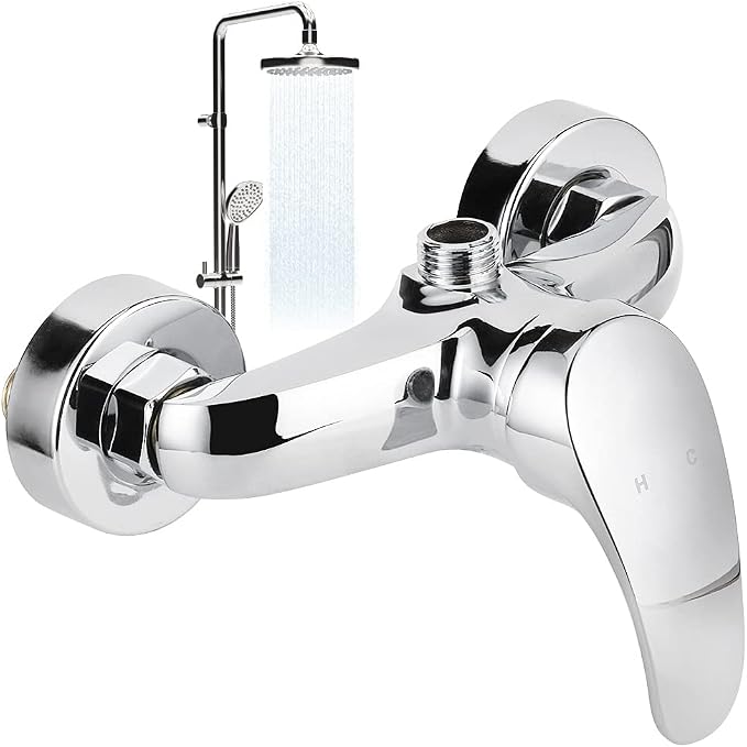 2 Thread Shower Valve, Wall Mounted Concealed Shower Mixer Valve, Hot Cold - Image 7