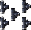 3/8 inch Air Hose T Connector Plastic Pneumatic Quick Push to Connect Tee by ROZESAZZ