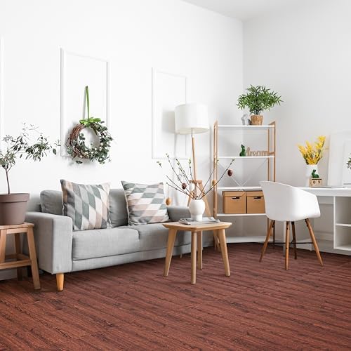 Sorbus Interlocking Wood Grain Foam Floor Tiles - Image 3