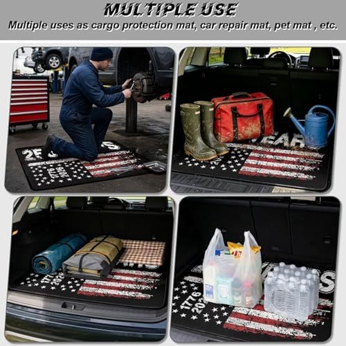 ELEQIN 250th 4th of July, Car Cargo Liner, All Weather Heavy Duty Trunk Mat - Image 3