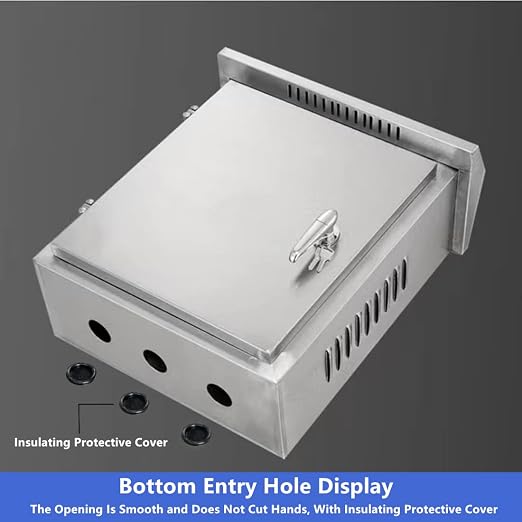 304 Stainless Steel Electrical Box 20'' x 16'' x 8'' Outdoor Electrical - Image 6