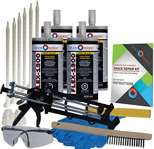 Concrete Floor Crack Repair Kit by Flexomeric+Crack+Repair+Products