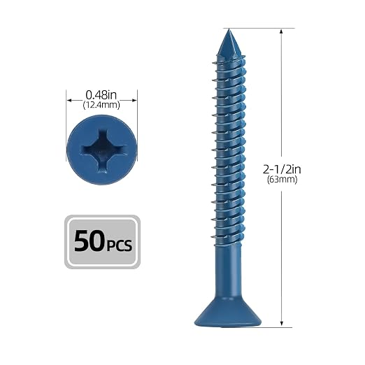1/4" x 2-1/2" Concrete Screws, Brick or Stucco - Image 2