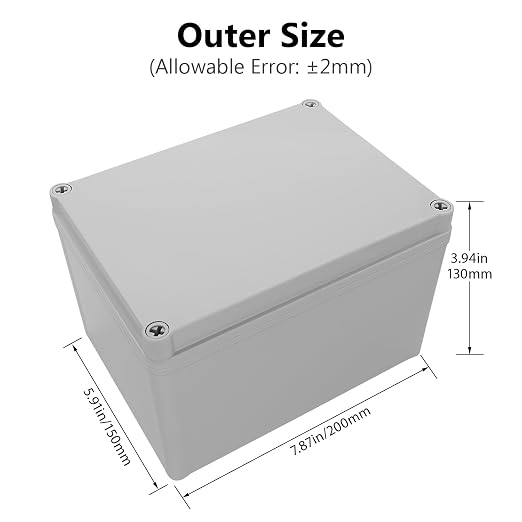 Junction Box IP67 Waterproof Dustproof ABS Plastic Project Box - Image 2