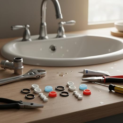 16-Piece Faucet Repair Kit | Ceramic Disc Cartridges & Silicone Washers - Image 5