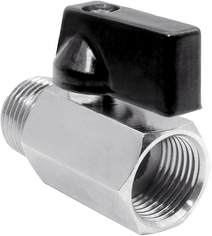 Beduan 1/2 NPT Brass Mini Ball Valve Female to Male Shut-Off Valve 2 PCS - Image 3