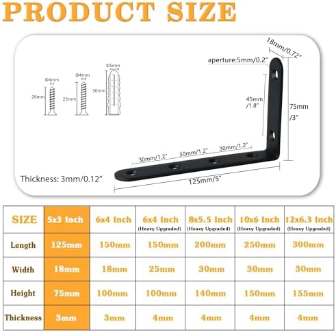 Alise 6Pcs Floating Shelf Brackets - Image 6